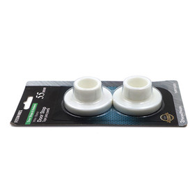 Wall Door Stop Adhesive White 55mm - Pack of 2 Wall Door Stop Adhesive White 55mm - Pack of 2