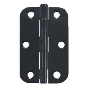 Radius Butt Hinge Black - 90mm x 60mm Radius Butt Hinge Black - 90mm x 60mm