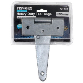 Tee Hinge Heavy Duty Galvanised 150mm - Pack of 2