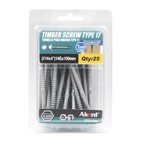 Roofing Screws 14G x 100mm - Pack of 25