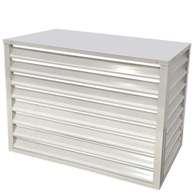 1000mm Outdoor Aluminium Air Conditioner Cover - White