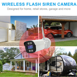 Wired Smart Outdoor Camera with Ethernet - 4MP