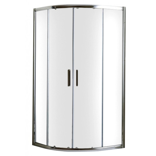 Core 900mm Chrome Shower with Corner Waste - Curved