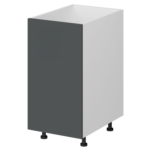 Kitchen Base Cabinet 1 Door 400mm Flat Pack - Dark Grey  Kitchen Base Cabinet 1 Door 400mm Flat Pack - Dark Grey