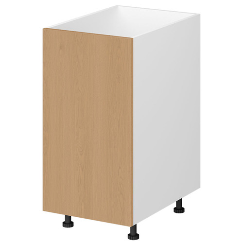 Kitchen Base Cabinet 1 Door 400mm Flat Pack - Natural Oak