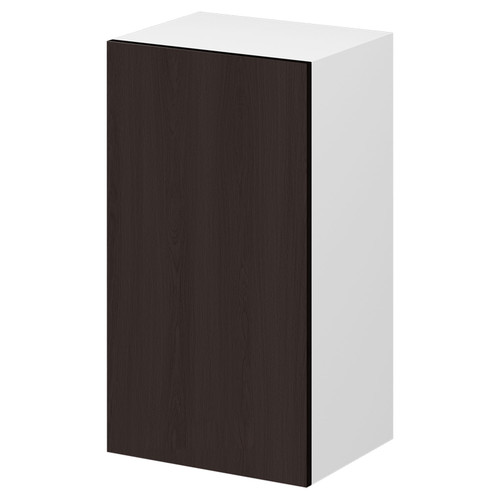 Kitchen Wall Cabinet 300mm Flat Pack - Dark Woodgrain