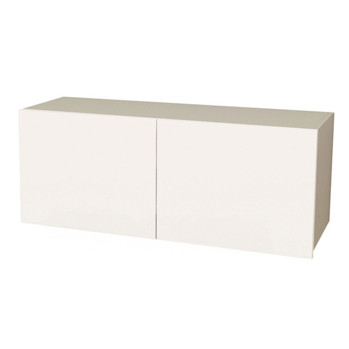 Kitchen Over Fridge Cabinet 930 x 400mm Flat Pack - Matte White