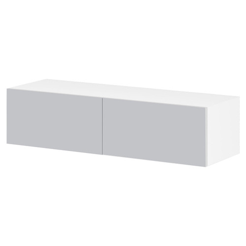 Kitchen Over Fridge Cabinet 930 x 400mm Flat Pack - Pale Silver
