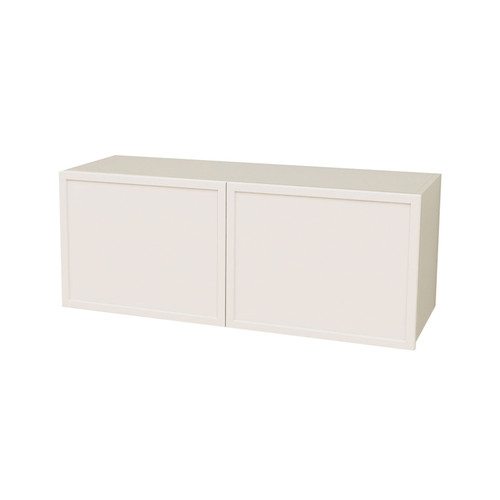 Kitchen Over Fridge Cabinet 700 x 480mm Flat Pack - Shaker White Lacquer