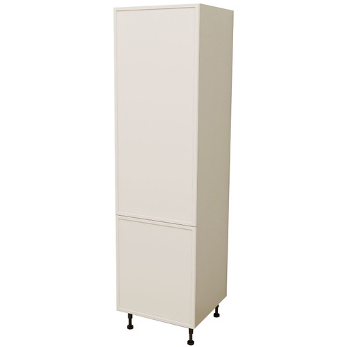 Kitchen Integrated Fridge Cabinet - Shaker White Lacquer