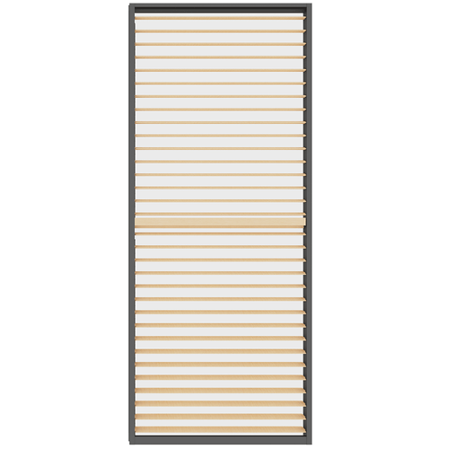 Louvre Wall Shutter for Pergola Timber Grain - 90cm