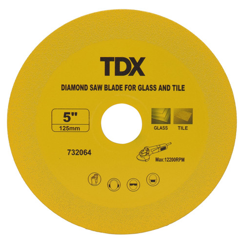 Diamond Saw Blade for Glass and Tile - 125mm