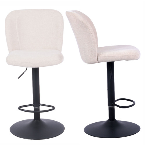 Harmonia Bar Stool - Set of 2 - Beige