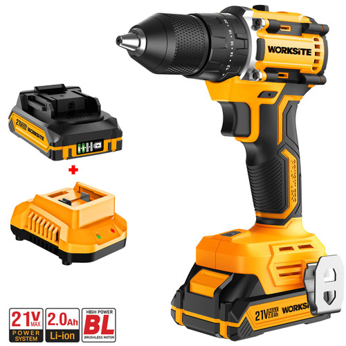 Brushless Hammer Drill 10mm 21V KIT - INCLUDES 21V BATTERY AND CHARGER