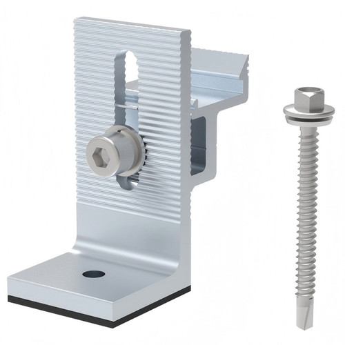 L Bracket with Click System - Chrome