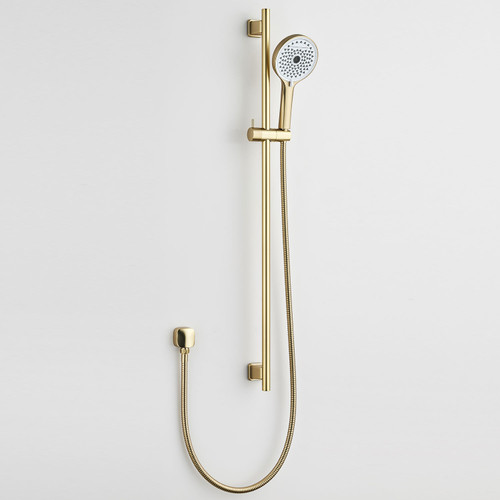 Slide Shower with Four Functions - Brushed Brass