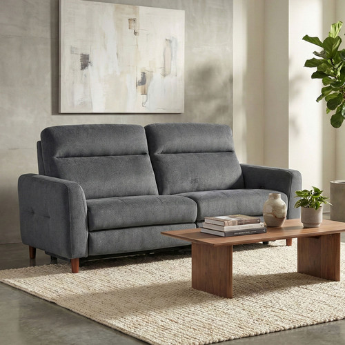 Milo 2 Seater Recliner Sofa Dark Grey