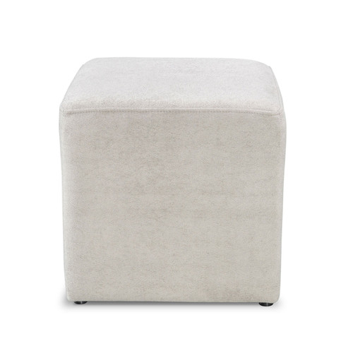 Square Light Grey Ottoman