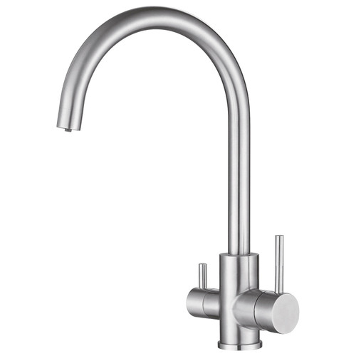 Linear SS Sink Mixer 3 Way All Pressure - Brushed SS