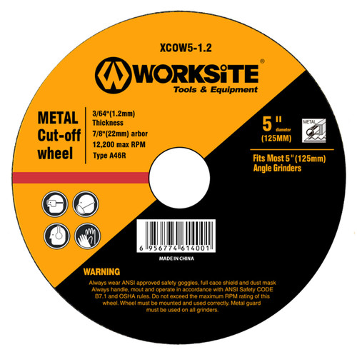 Metal Cut-Off Disc - 125mm x 1.2mm x 22.2mm