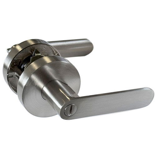 Privacy Door Handle Set - Satin Nickel