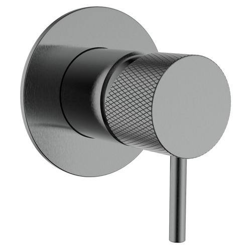 Diamond Shower Mixer All Pressure - Brushed Gunmetal