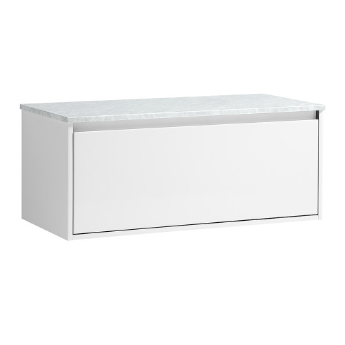 Vogue Hudson Wall Vanity with Artificial Marble Countertop 800mm