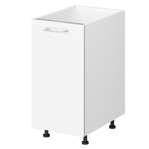 Rebon Kitchen Base Cabinet 1 Door 400mm White Painted Flat Pack