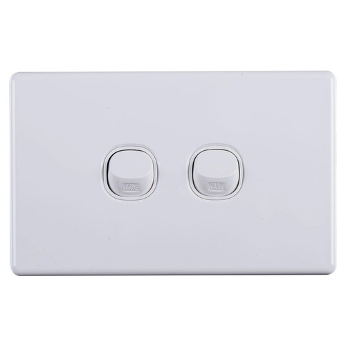 Slimline Electrical 2 Gang Switch 16A - Universal