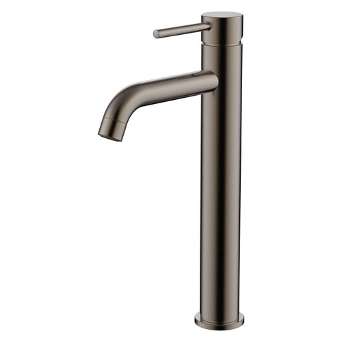 Vogue Linear Tall Basin Mixer Brushed Gunmetal All Pressure