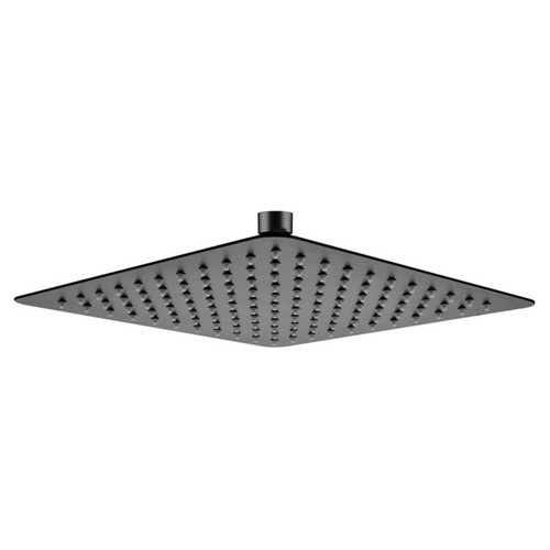 Vogue Shower Rain Head - 200mm Square Face Black