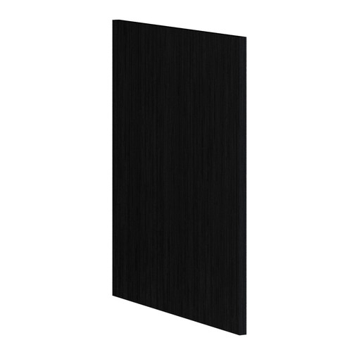 Rebon Kitchen Tall End Panel 604mm Black Woodgrain