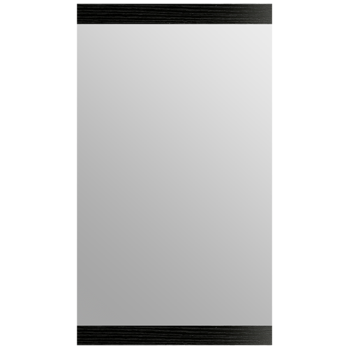 Vogue Framed Mirror 400mm - Black Woodgrain