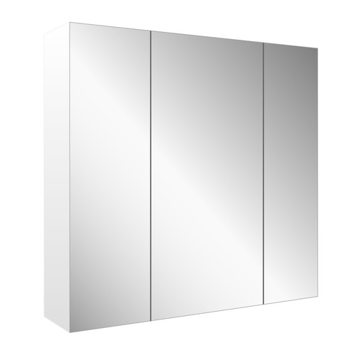 Mirror Soho Cabinet White 3 Door 900mm