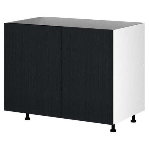 Kitchen Base Unit 1000mm Return - Black Woodgrain Kitchen Base Unit 1000mm Return - Black Woodgrain