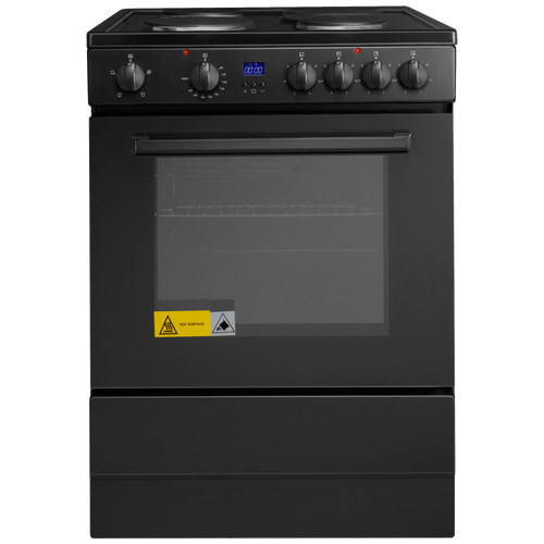 Vogue Freestanding Oven 60cm with Hotplates - Black