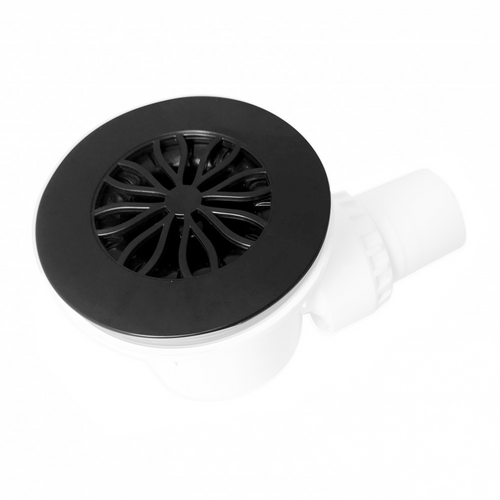 Easy Clean Shower Waste Cap Only - Black