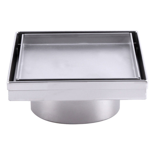 Tile Insert Shower Drain Outlet Square Grate 100mm