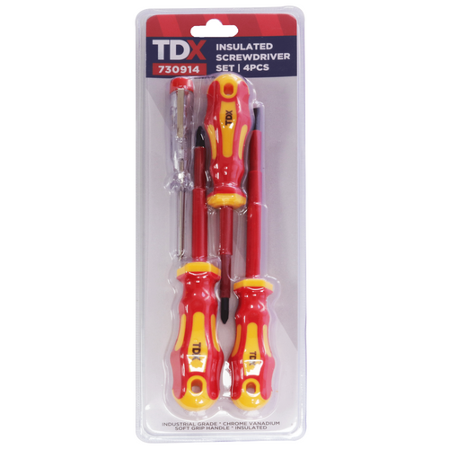 TDX Insulated Screwdriver Set - 4pcs