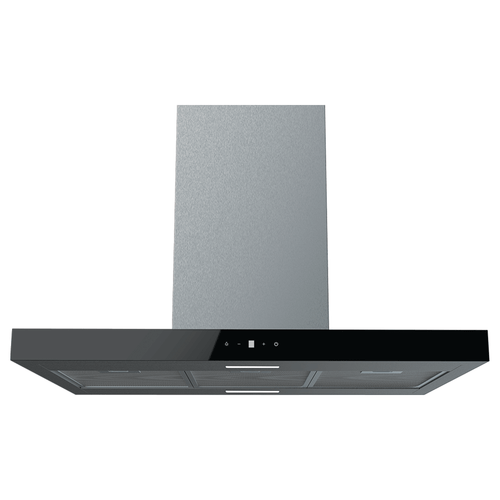 Midea Island Rangehood Stainless Steel with Black Glass Fascia 1150m³/h - 90cm