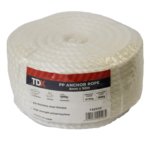 TDX PP Anchor Rope 8mm x 50m