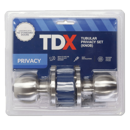 TDX Privacy Knob Door set - Stainless Steel