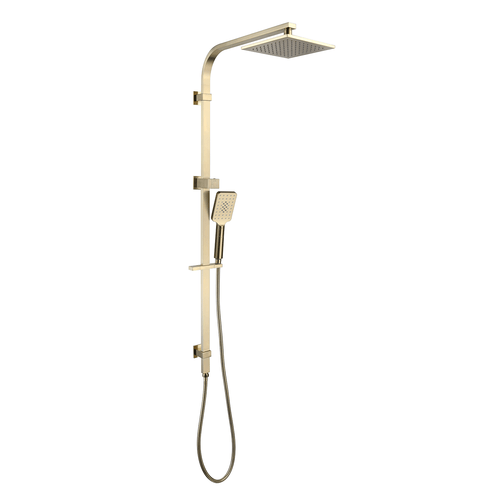 Vogue Apex Shower Tower Square Rain Head - Brushed Brass