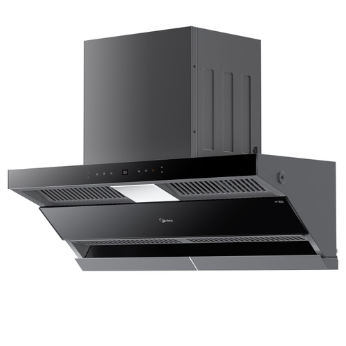 Midea Angled Rangehood with Steam Wash & Smoke Sensor - 90cm