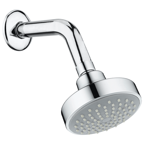 Klässich Shower Rain Head with Shower Arm - Chrome