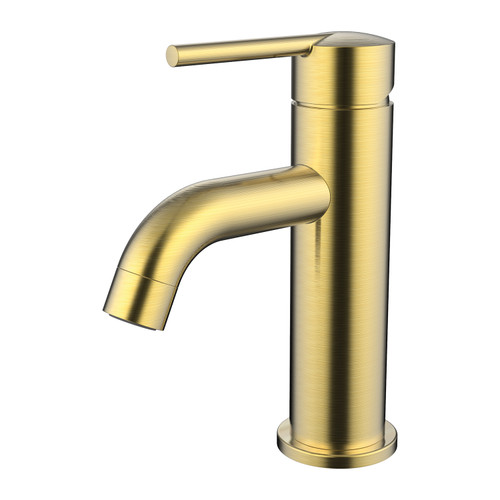 Klässich Linear II Basin Mixer Brushed Brass - All Pressure