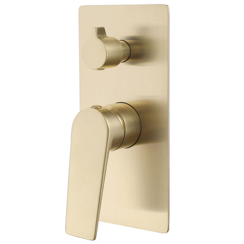Klässich 55 Series Shower Mixer with Diverter - Brushed Brass