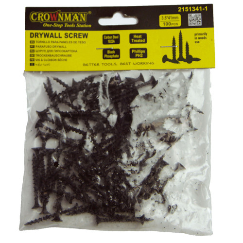 41mm Drywall Screws - 100pcs