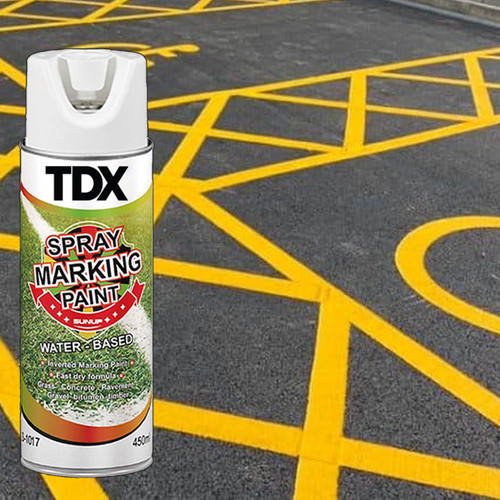Water-Based Carpark Marking Paint 450ml - Yellow