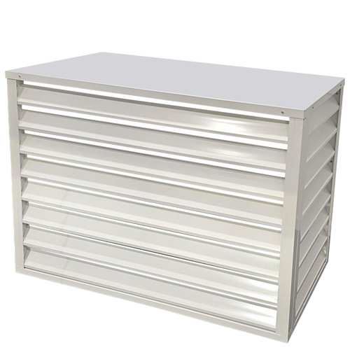 1000mm Outdoor Aluminium Air Conditioner Cover - White